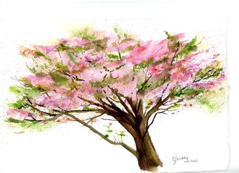 Dogwood Tree Painting at PaintingValley.com | Explore collection of ...