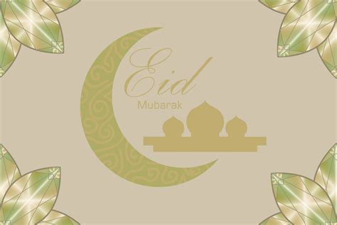 Eid Mubarak Gold Nude Greeting Card Graphic By Nebula Design Creative