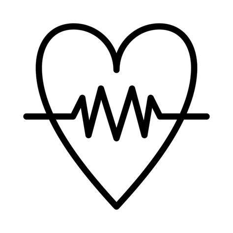 heart icon or logo illustration outline black style 45787242 Vector Art ...