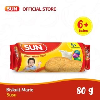 Jual SUN Bubur Sereal Susu Beras Merah 120 G Box SUN Marie Biscuit 80