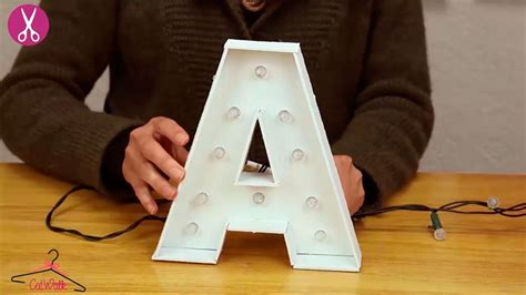 Crear letras luminosas de cartón 3D Paso 7 Letras luminosas Como