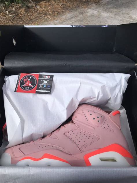 Aleali May x Air Jordan 6 WMNS Millennial Pink | Kixify Marketplace