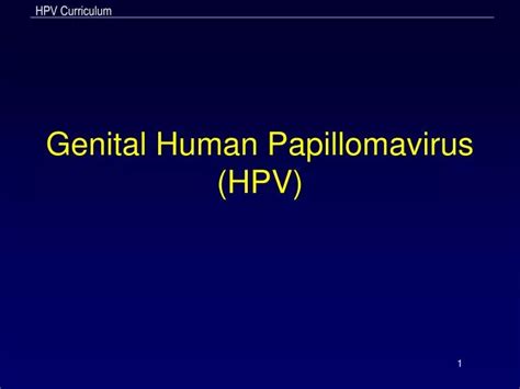 Ppt Genital Human Papillomavirus Hpv Powerpoint Presentation Free Download Id1458176