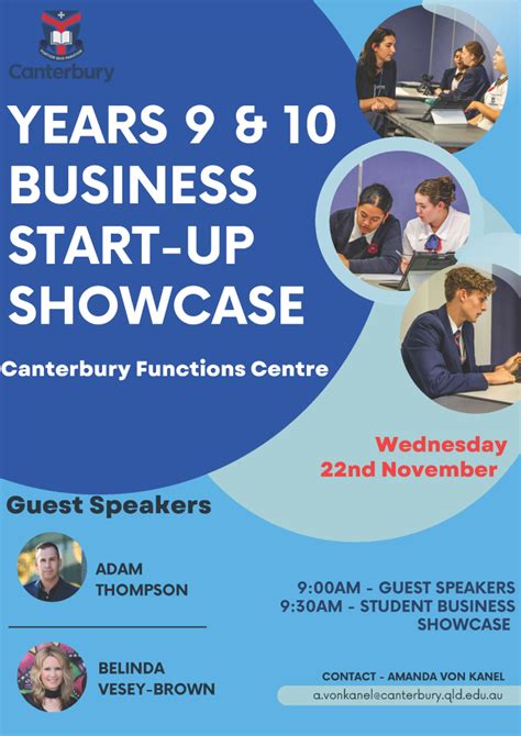 Years 9 10 Business Start Up Showcase 8 45am 10 15am THIS