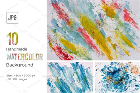 Watercolor Splotches Background | Abstract Stock Photos ~ Creative Market