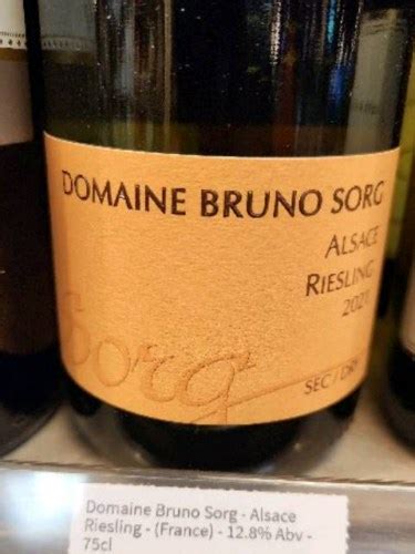 Domaine Bruno Sorg Vieille Vigne Riesling Alsace Grand Cru Pfersigberg