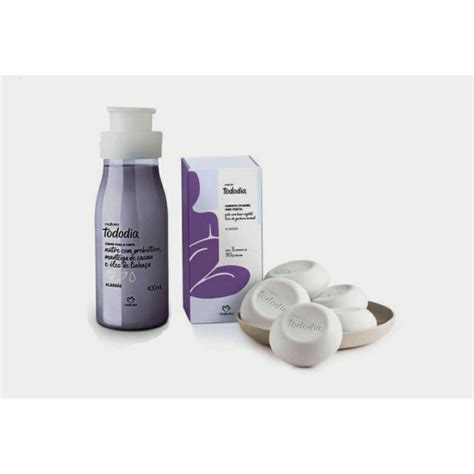 Creme Natura Hidratante Tododia Corporal Algodao Kit Unidades