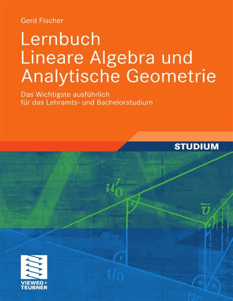 Lernbuch Lineare Algebra Und Analytische Geometrie