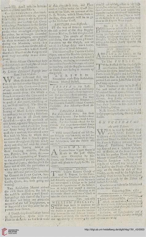 The Bengal Gazette 5