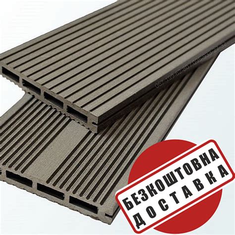 Террасная доска Tardex Lite Графит | полимерная доска, цена 1235 грн ...