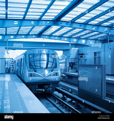 Beijing Subway Train Stock Photo Alamy