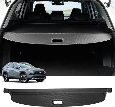 Powerty Retractable Cargo Cover For 2019 2020 2021 Toyota RAV4 Rear