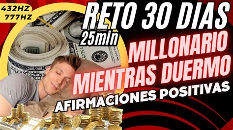 CÓMO SER MILLONARIO MIENTRAS DUERMESReto 30 Días Afirmaciones de