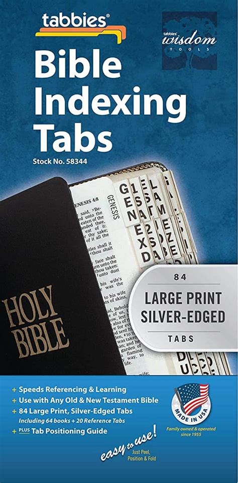 Printable Bible Tab Placement Guide