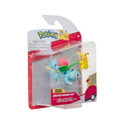 Pokémon Pack 3 figurines Battle Figure Set Pikachu 2 Hypotrempe