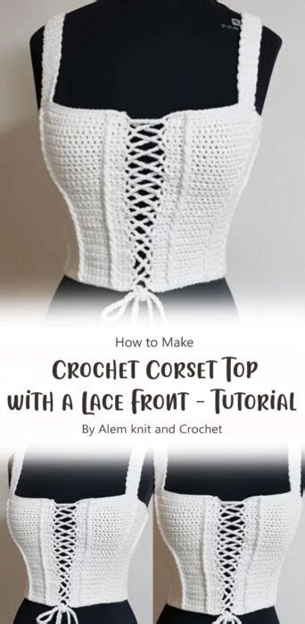 5 Crochet Corset Top Free Tutorial Ideas Ganchillo Adorable Ganchillo