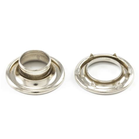 Dot Rolled Rim Grommet With Spur Washer 2 Nickel 716 1 Gr Trivantage