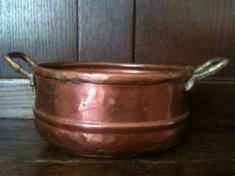 Vintage French Copper Cooking Pot Saucepan Circa 1950s Etsy