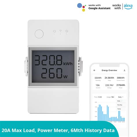 SONOFF POW Elite Smart Power Meter Switch ESP32 Chip LCD Screen