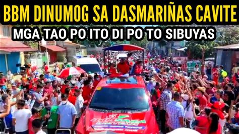 BBM DINUMOG NG MGA TAGA SUPORTA SA DASMARIÑAS CAVITE CARAVAN GRABE ANG