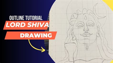 Drawing Of Adiyogi Lord Shiva Mahadev Drawing Outline Drawing Youtube