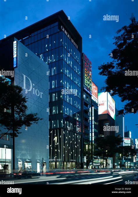 Armani Ginza Tower Massimiliano Fuksas Tokyo Japan Stock Photo Alamy