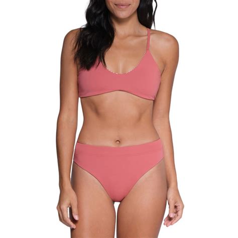 Salty Crew Tandem Reversible Bikini Set Rosewood