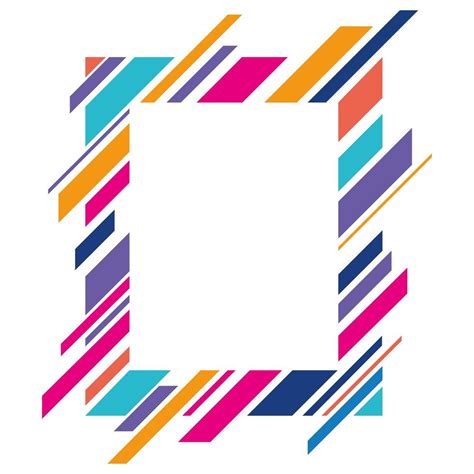 Modern frame multicolored and striped 1761872 Vector Art at Vecteezy