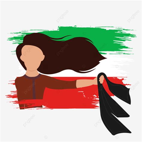 Iranian Women Freedom Illustration Iran Iranian Revolution Hijab Png And Vector With