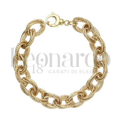 Bracciali Bracciale A Catena Da Donna In Oro 18 Carati Misura O