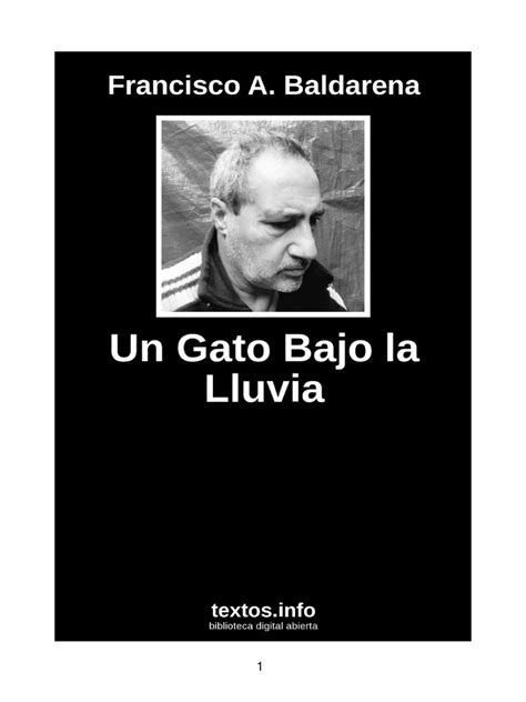 Francisco A Baldarena Un Gato Bajo La Lluvia Pdf Gatos Ernest