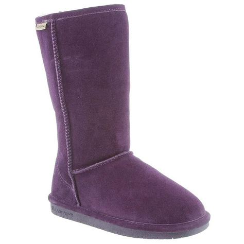 Bearpaw Bearpaw Womens Emma 12 Pull On Snow Boots Purple Suede 10