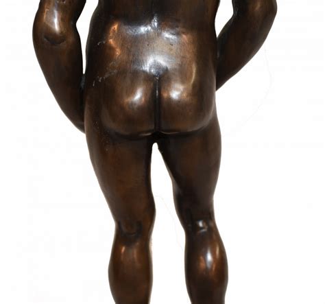 Italian Bronze Male Nude Statue Naked Art Classical