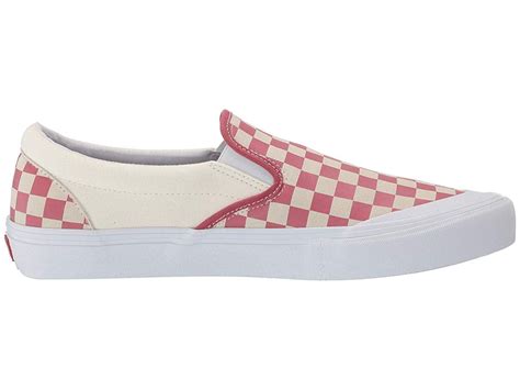 Vans Slip-On Pro (Checkerboard)Mineral Red - Walmart.com - Walmart.com