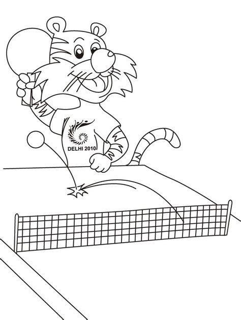 Desenho De Mesa De Ping Pong Para Colorir Tudodesenhos