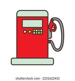 Gas Pump Clipart Vector Image Stock Vector (Royalty Free) 2231622431 ...