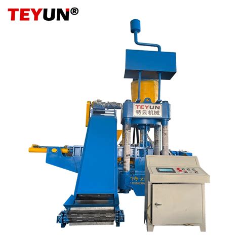 Hydraulic Automatic Feeding Briquette Compactor Press For Recycling