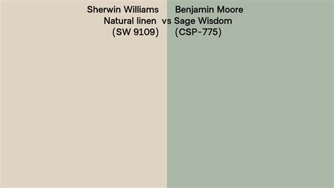 Sherwin Williams Natural Linen Sw Vs Benjamin Moore Sage Wisdom