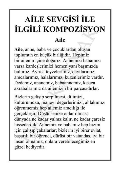 Sevgi Ile Ilgili Kompozisyon S N F Zdemir Asaf A K S Zleri