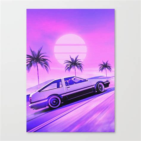 Ae86 trueno drift Canvas Print by Daffa | Society6