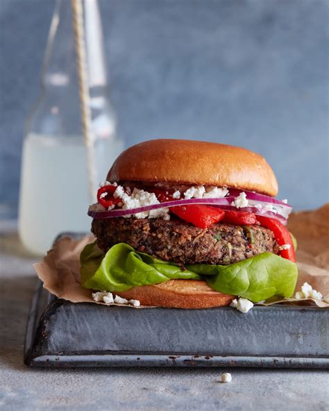 Black Bean Veggie Burger - What's Gaby Cooking