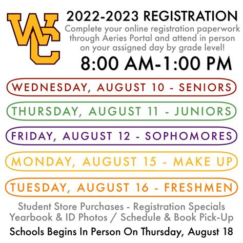 West Covina High School on Twitter: "Don’t forget to complete online registration through the ...