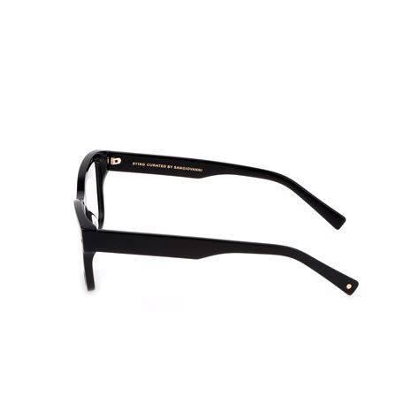 Sting Vst444 0700 Glossy Black Eyeglasses Unisex