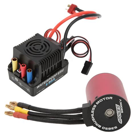 RC Brushless Motor ESC Combo 60A ESC S3650 5200KV Brushless Motor Kit