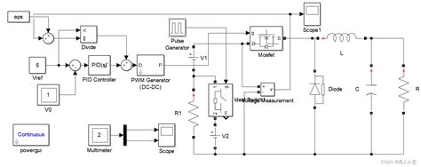 基于matlab闭环buck降压斩波电路simulink仿真电路模型搭建matlab搭建buck电路闭环模型 Csdn博客