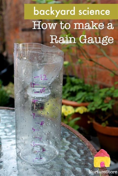 How To Make A Rain Gauge Backyard Science Experiment Nurturestore