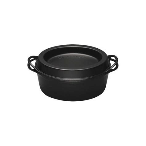 Cocotte Fonte Doufeu Ovale Noire Cm