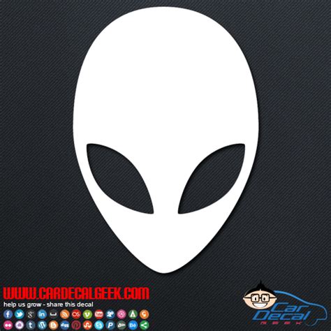 Ufo Space Alien Face Car Window Decal Ufo Decals