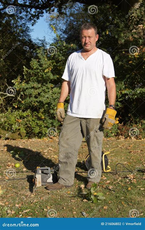 Workman Doing Manual Labour Stock Photo - Image of work, sweat: 21606802