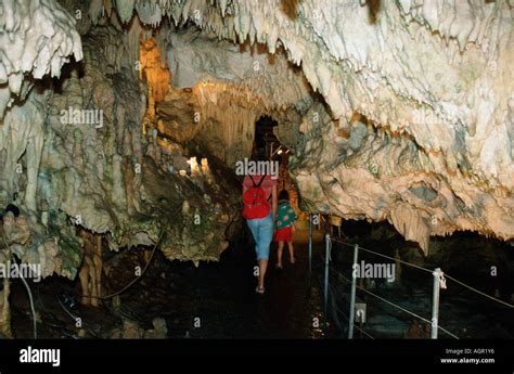 stalactite cave dirou stock photo alamy